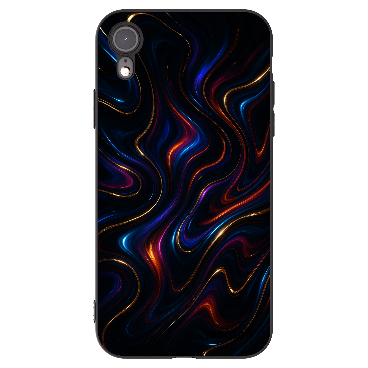 Picasee husă neagră din silicon pentru Apple iPhone XR - Noir