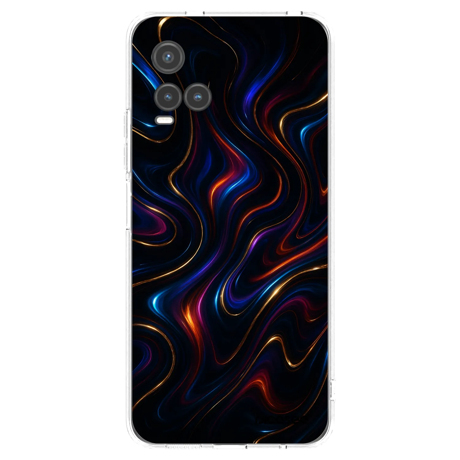 Picasee husă transparentă din silicon pentru Vivo Y33s - Noir