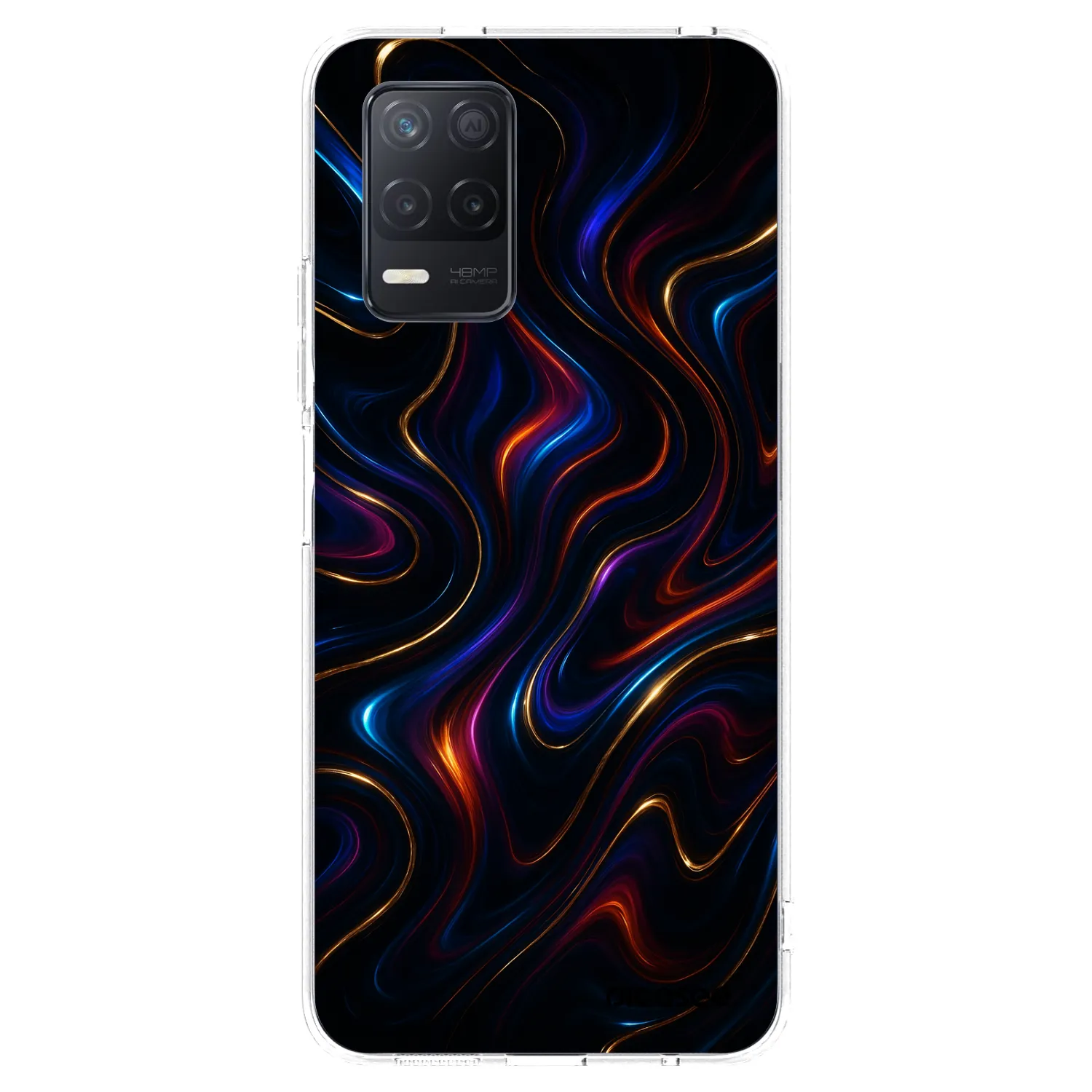 Picasee husă transparentă din silicon pentru Realme 8 5G - Noir