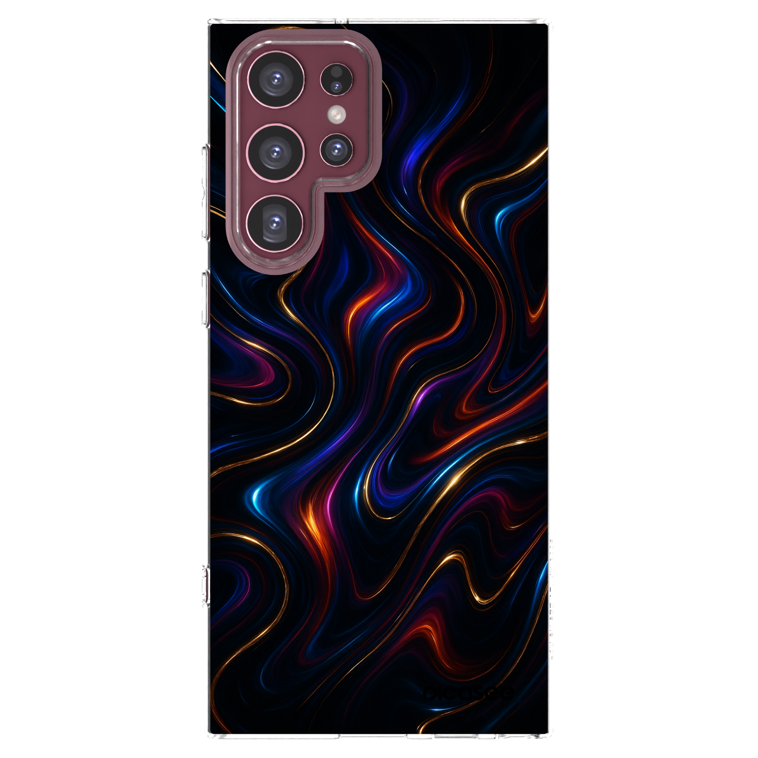 Picasee husă transparentă din silicon pentru Samsung Galaxy S22 Ultra 5G - Noir