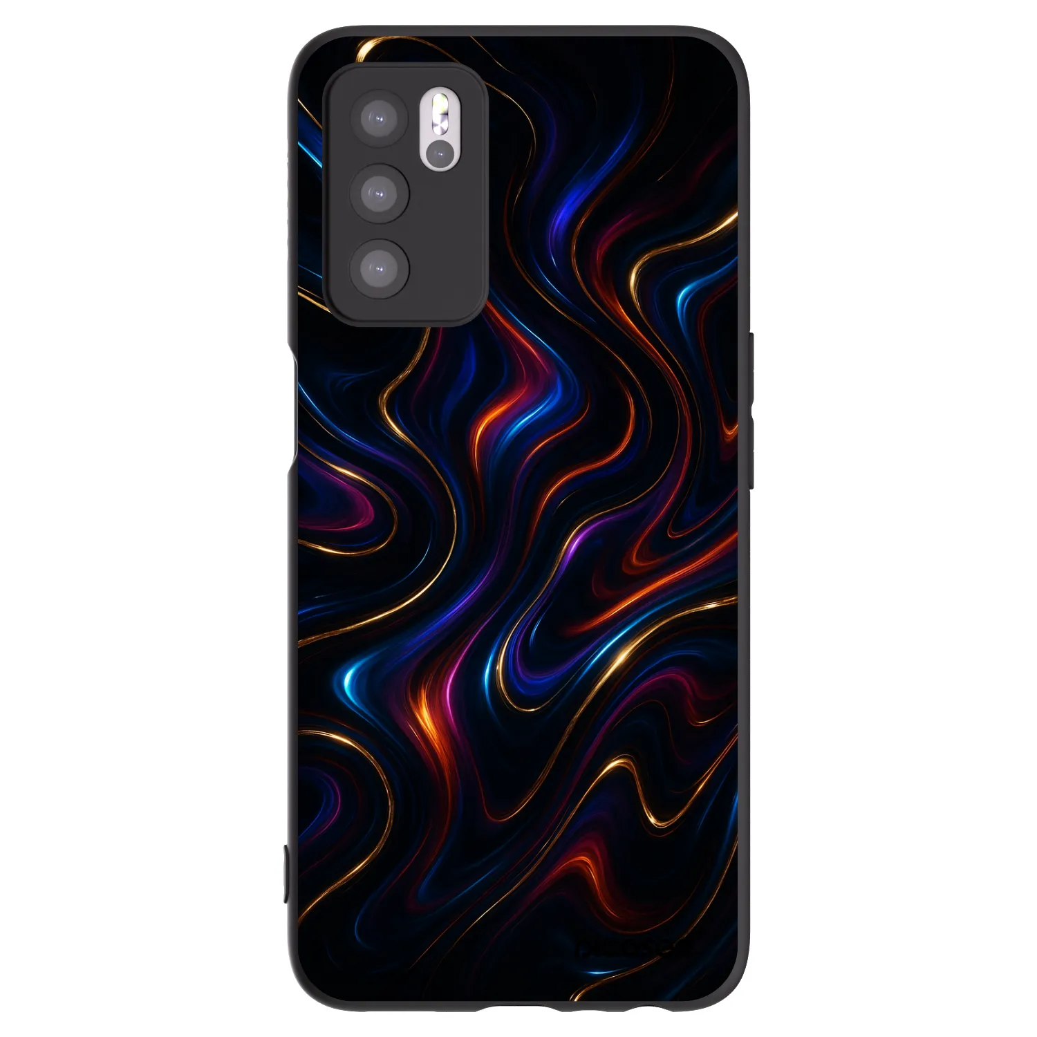 Picasee husă neagră din silicon pentru OPPO A16s - Noir
