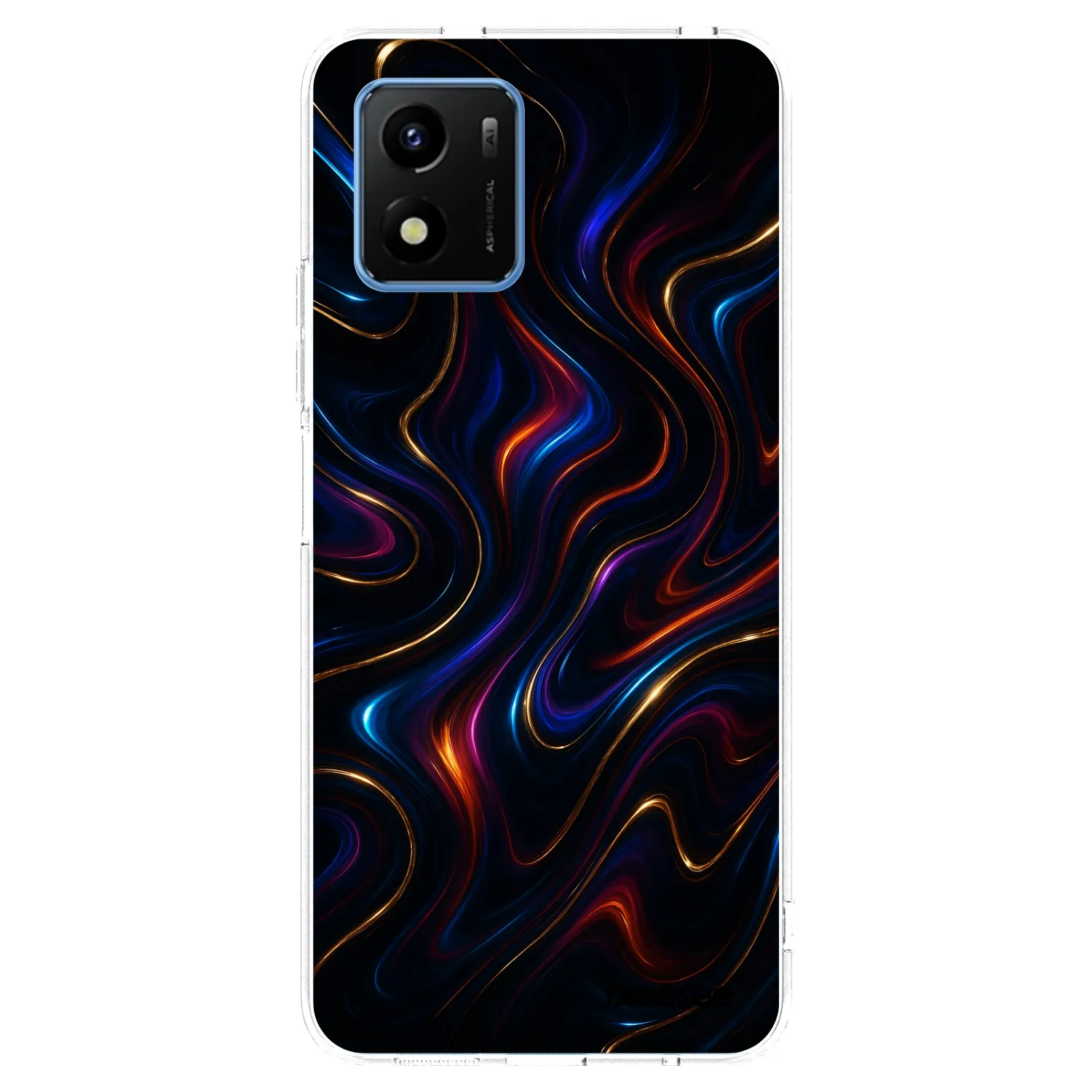 Picasee husă transparentă din silicon pentru Vivo Y01 - Noir
