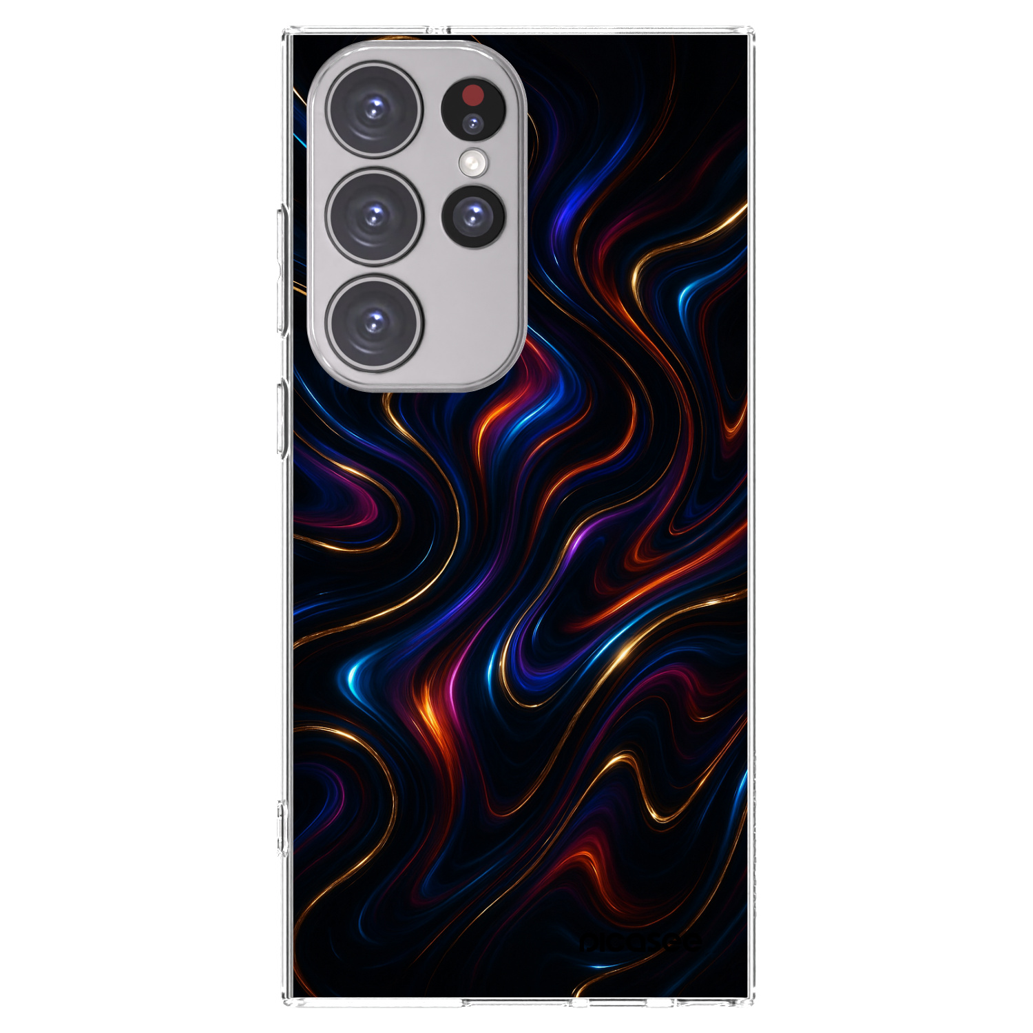Picasee husă transparentă din silicon pentru Samsung Galaxy S23 Ultra 5G - Noir