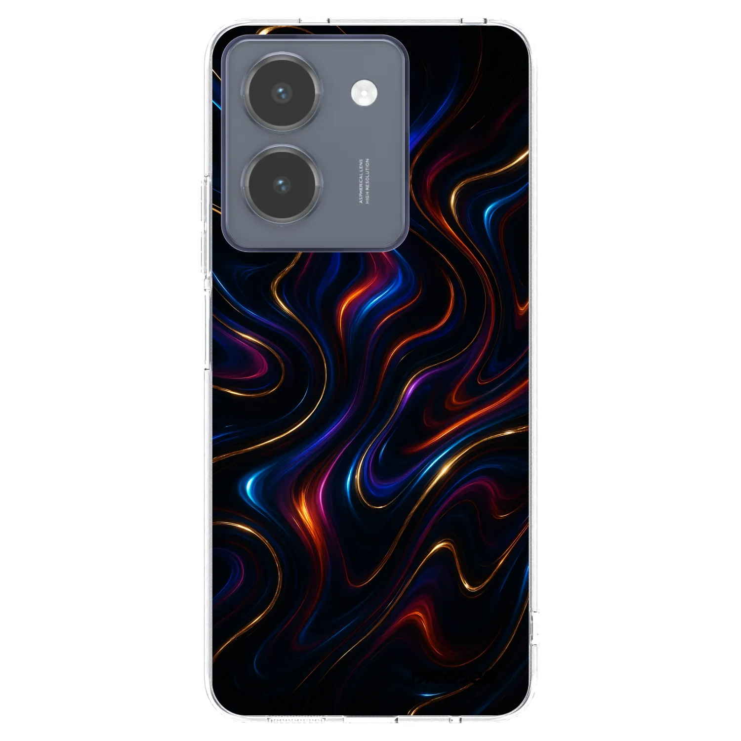 Picasee husă transparentă din silicon pentru Vivo Y36 4G - Noir