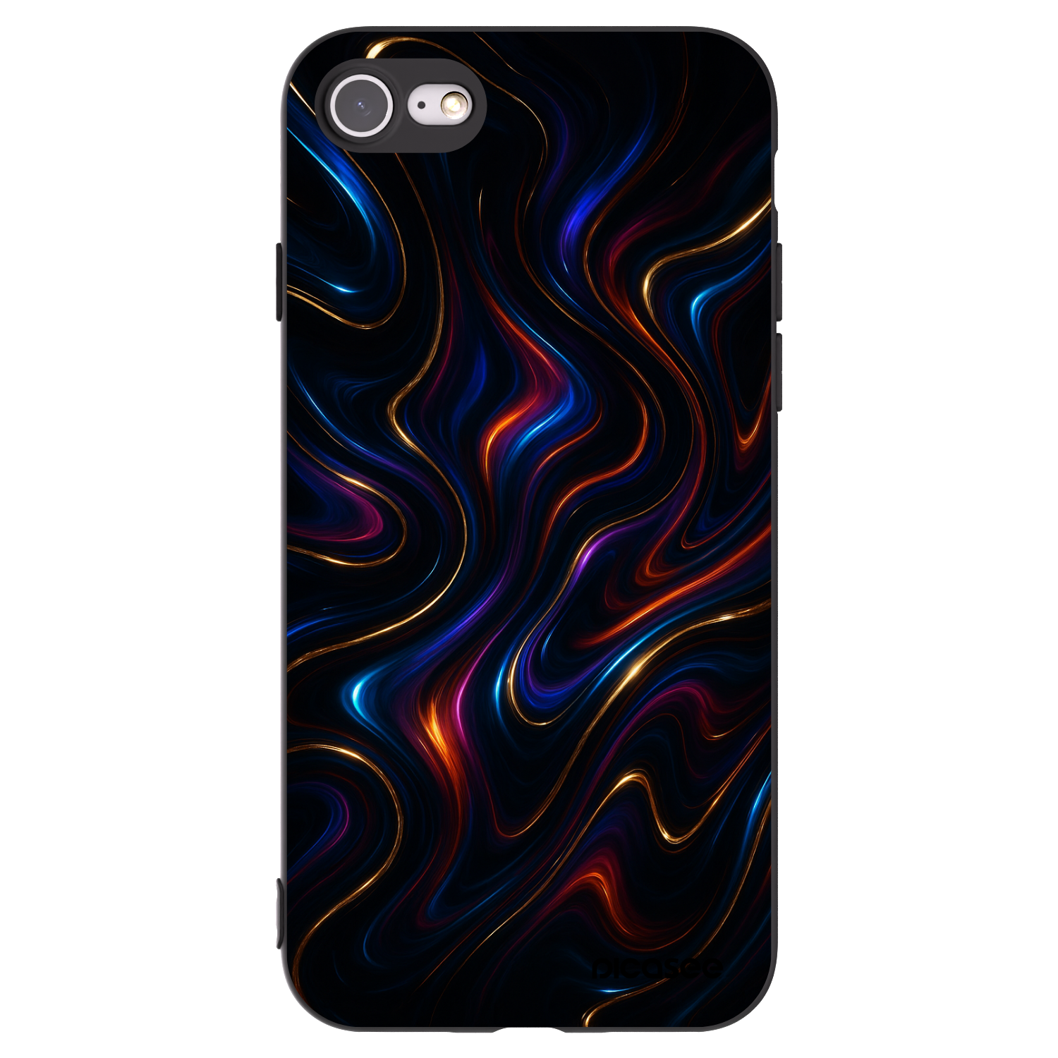 Picasee husă neagră din silicon pentru Apple iPhone 8 - Noir