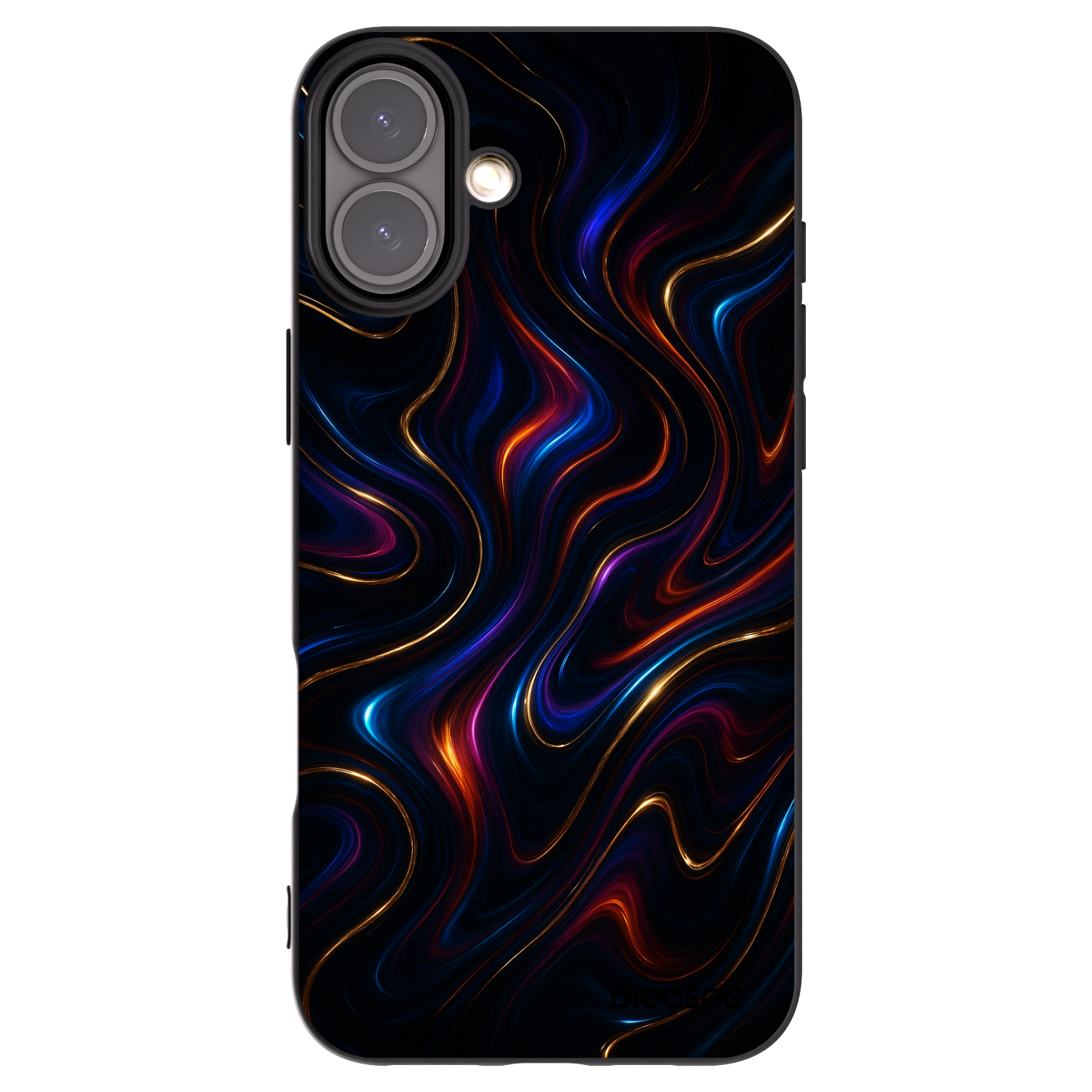 Picasee husă neagră din silicon pentru Apple iPhone 16 Plus - Noir