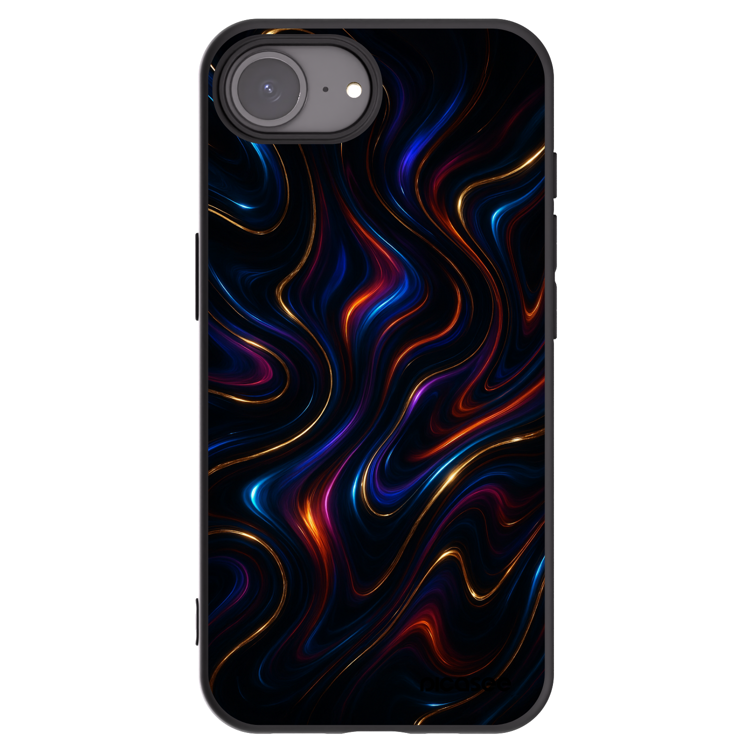 Picasee husă neagră din silicon pentru Apple iPhone 16e - Noir