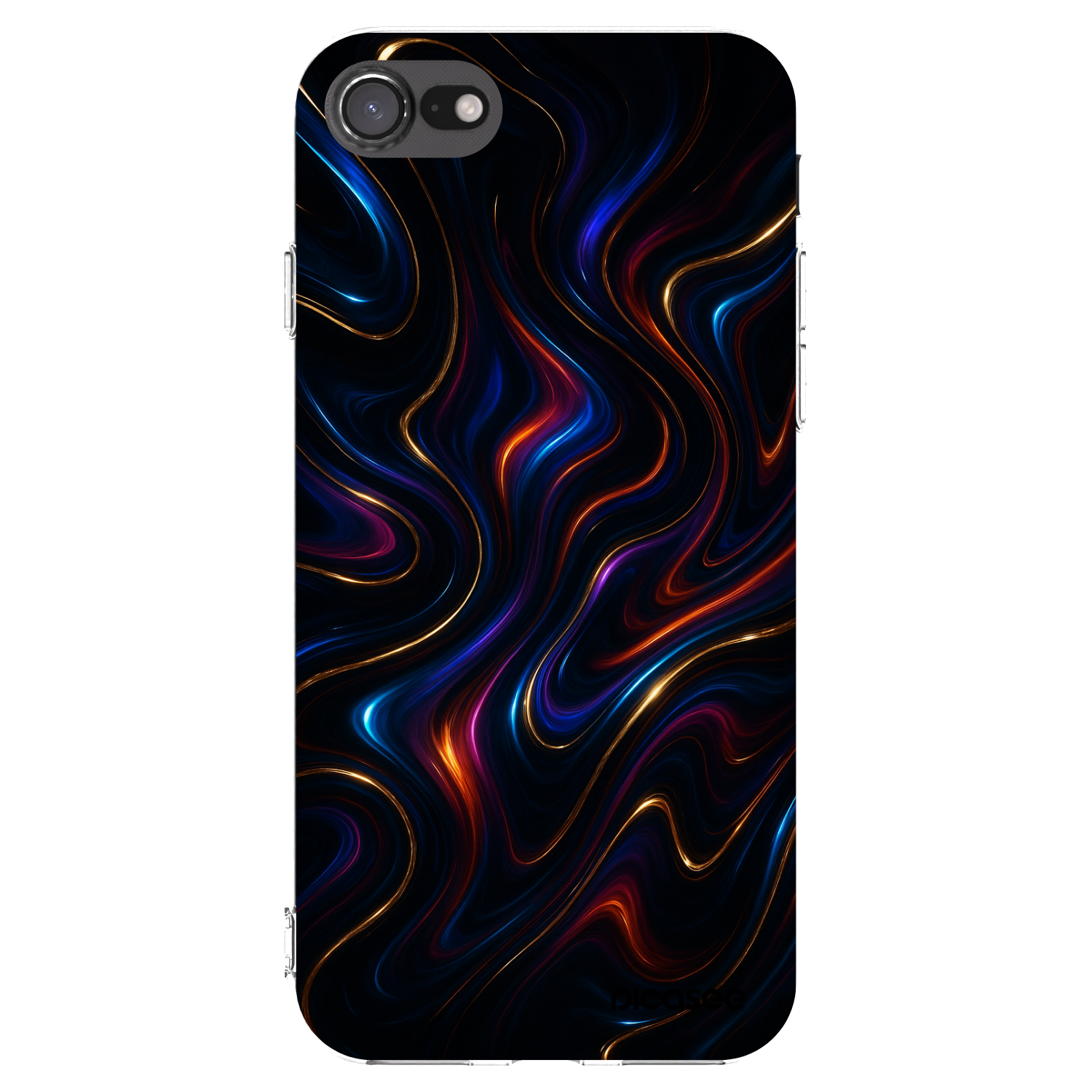 Picasee husă transparentă din silicon pentru Apple iPhone 8 - Noir
