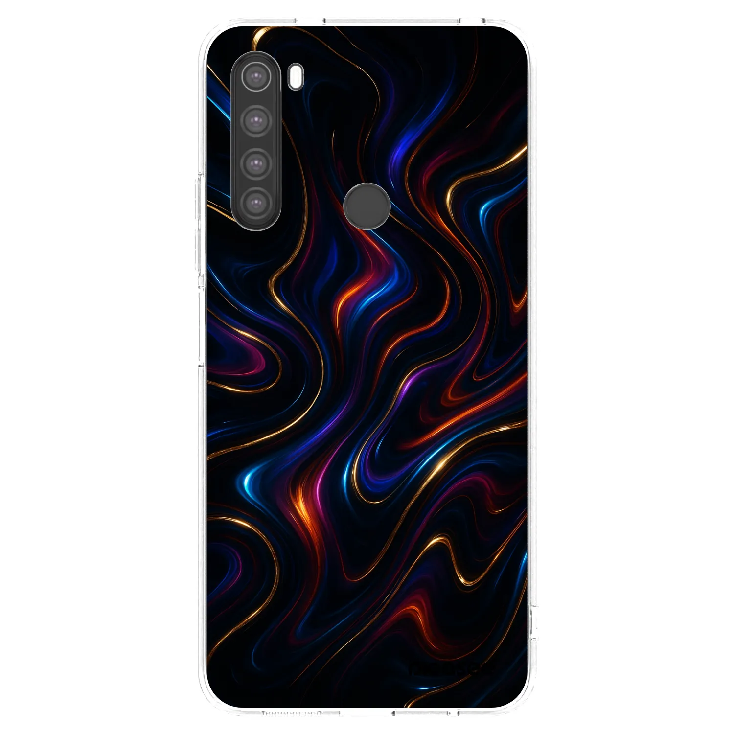 Picasee husă transparentă din silicon pentru Xiaomi Redmi Note 8 - Noir