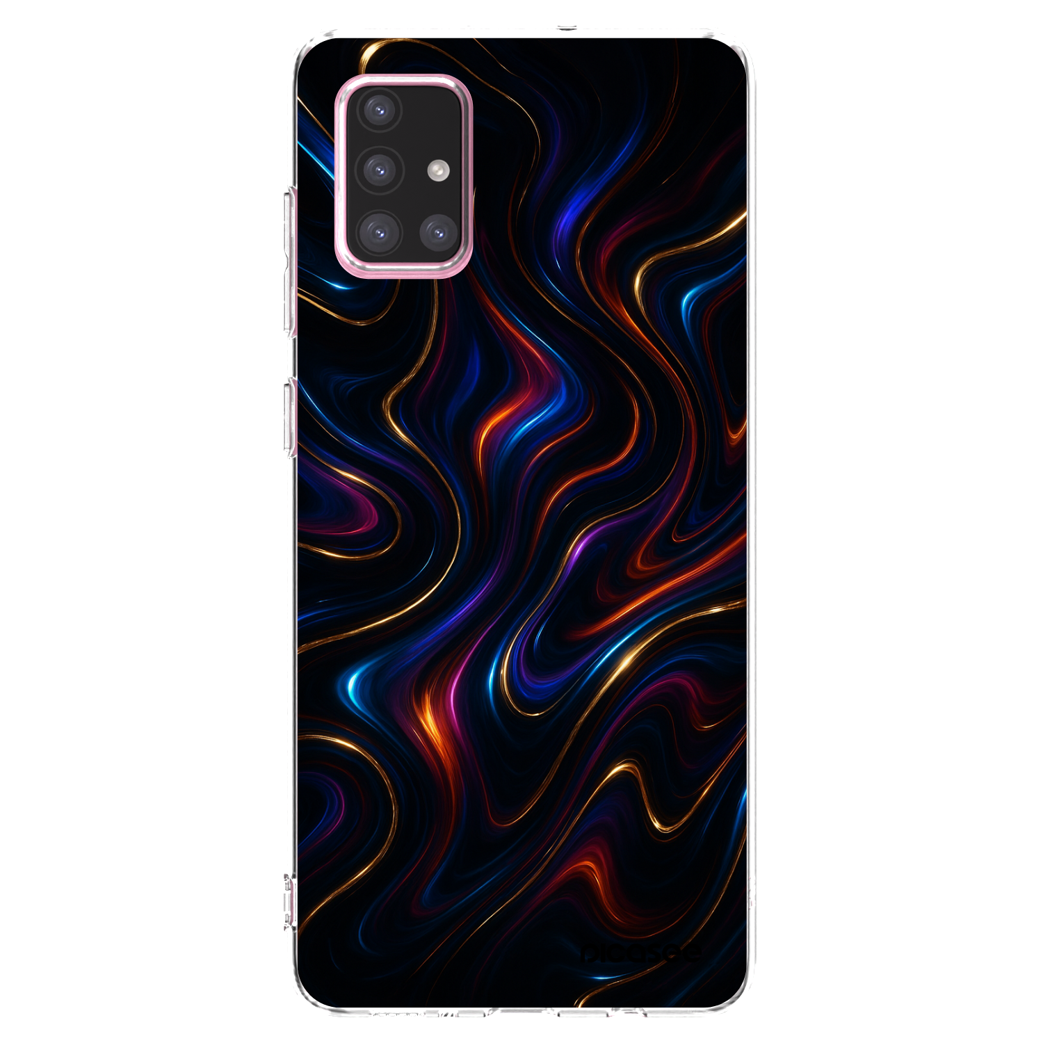 Picasee husă transparentă din silicon pentru Samsung Galaxy A71 A715F - Noir