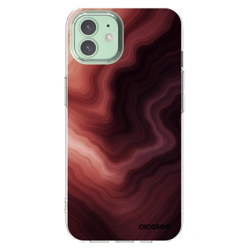 Picasee husă transparentă din silicon pentru Apple iPhone 12 Pro - Rouge