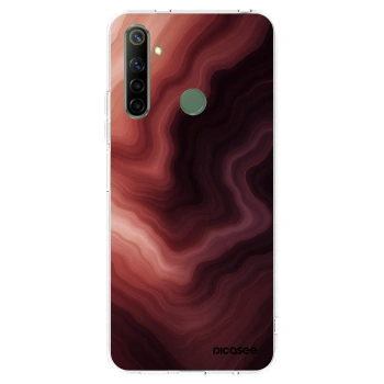 Picasee husă transparentă din silicon pentru Realme 6i - Rouge