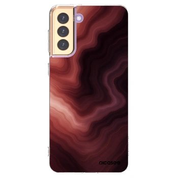 Picasee husă transparentă din silicon pentru Samsung Galaxy S21+ 5G G996F - Rouge