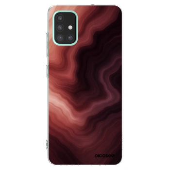 Picasee husă transparentă din silicon pentru Samsung Galaxy M31s - Rouge