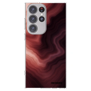 Picasee husă transparentă din silicon pentru Samsung Galaxy S23 Ultra 5G - Rouge