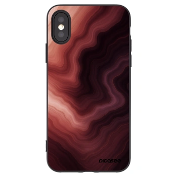 Picasee husă neagră din silicon pentru Apple iPhone X/XS - Rouge