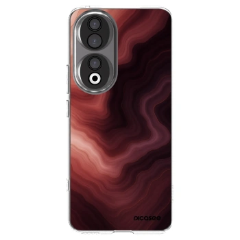 Picasee husă transparentă din silicon pentru Honor 90 5G - Rouge