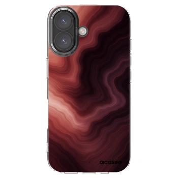 Picasee husă transparentă din silicon pentru Apple iPhone 16 - Rouge
