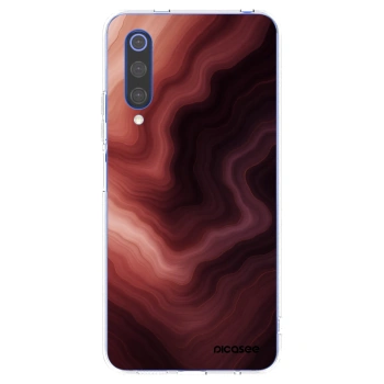 Picasee husă transparentă din silicon pentru Xiaomi Mi 9 SE - Rouge