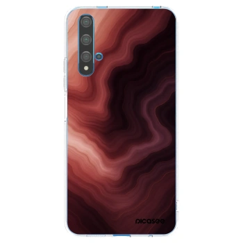 Picasee husă transparentă din silicon pentru Huawei Nova 5T - Rouge