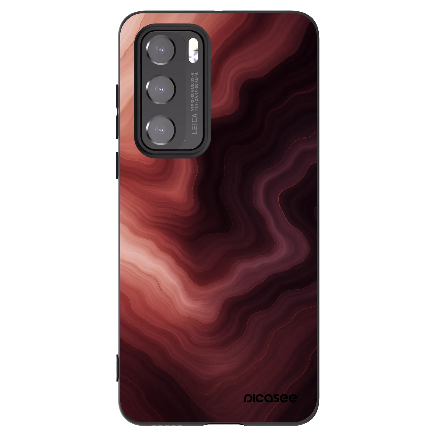 Picasee husă neagră din silicon pentru Huawei P40 - Rouge