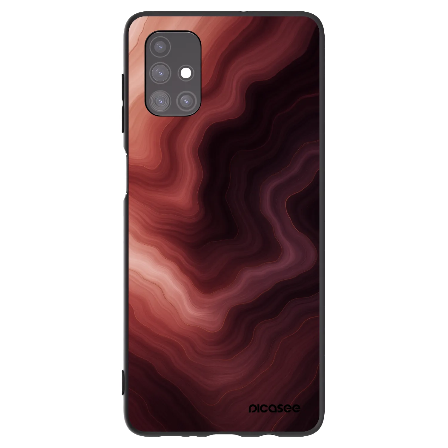 Picasee husă neagră din silicon pentru Samsung Galaxy M51 M515F - Rouge