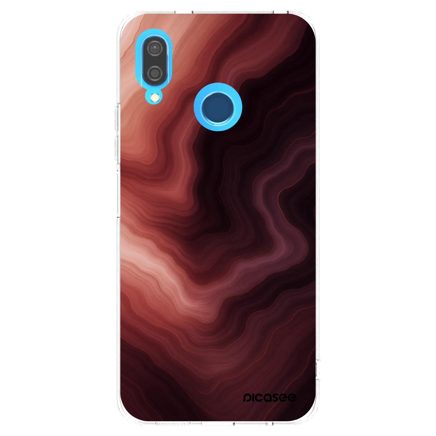 Picasee husă transparentă din silicon pentru Huawei P20 Lite - Rouge