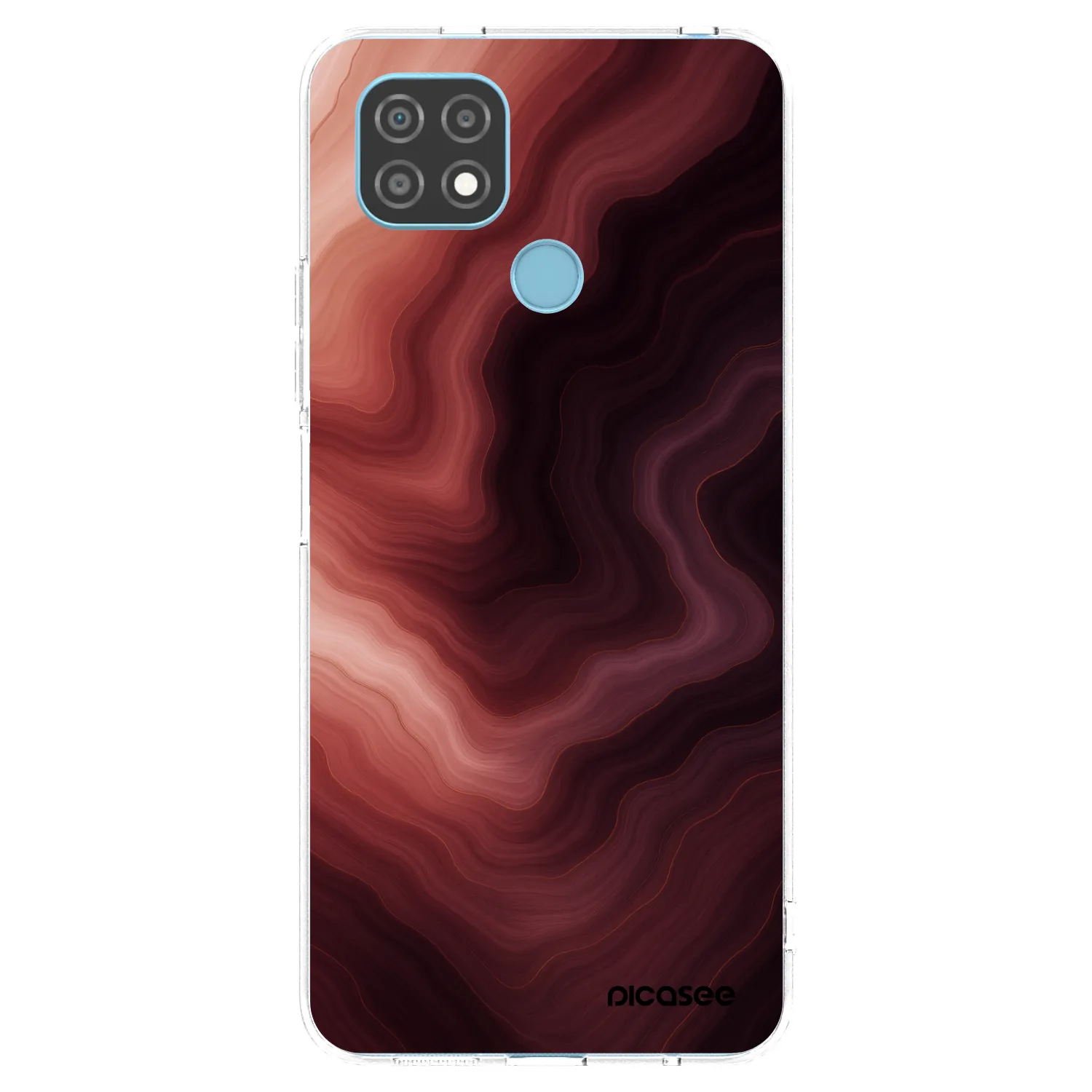 Picasee husă transparentă din silicon pentru Realme C21 - Rouge