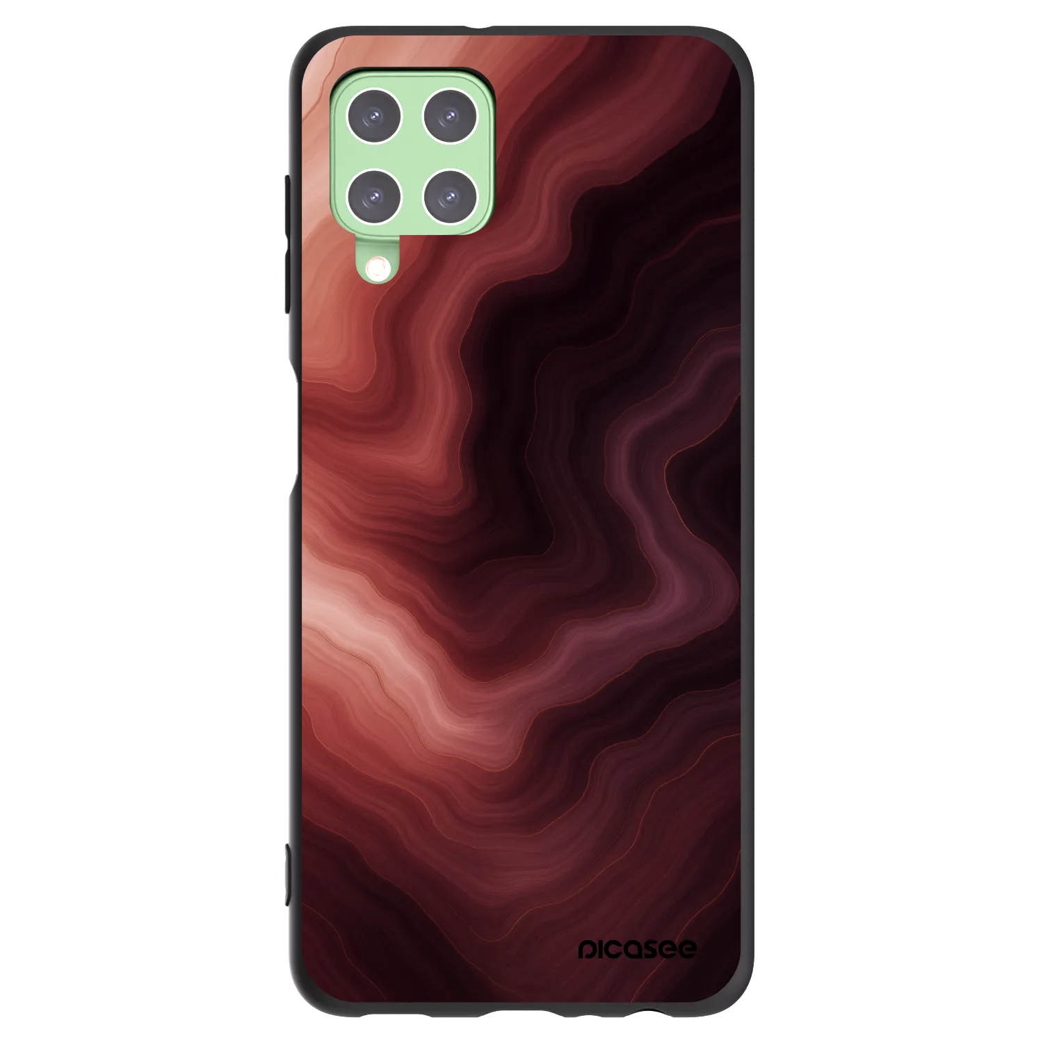 Picasee husă neagră din silicon pentru Samsung Galaxy A22 A225F 4G - Rouge