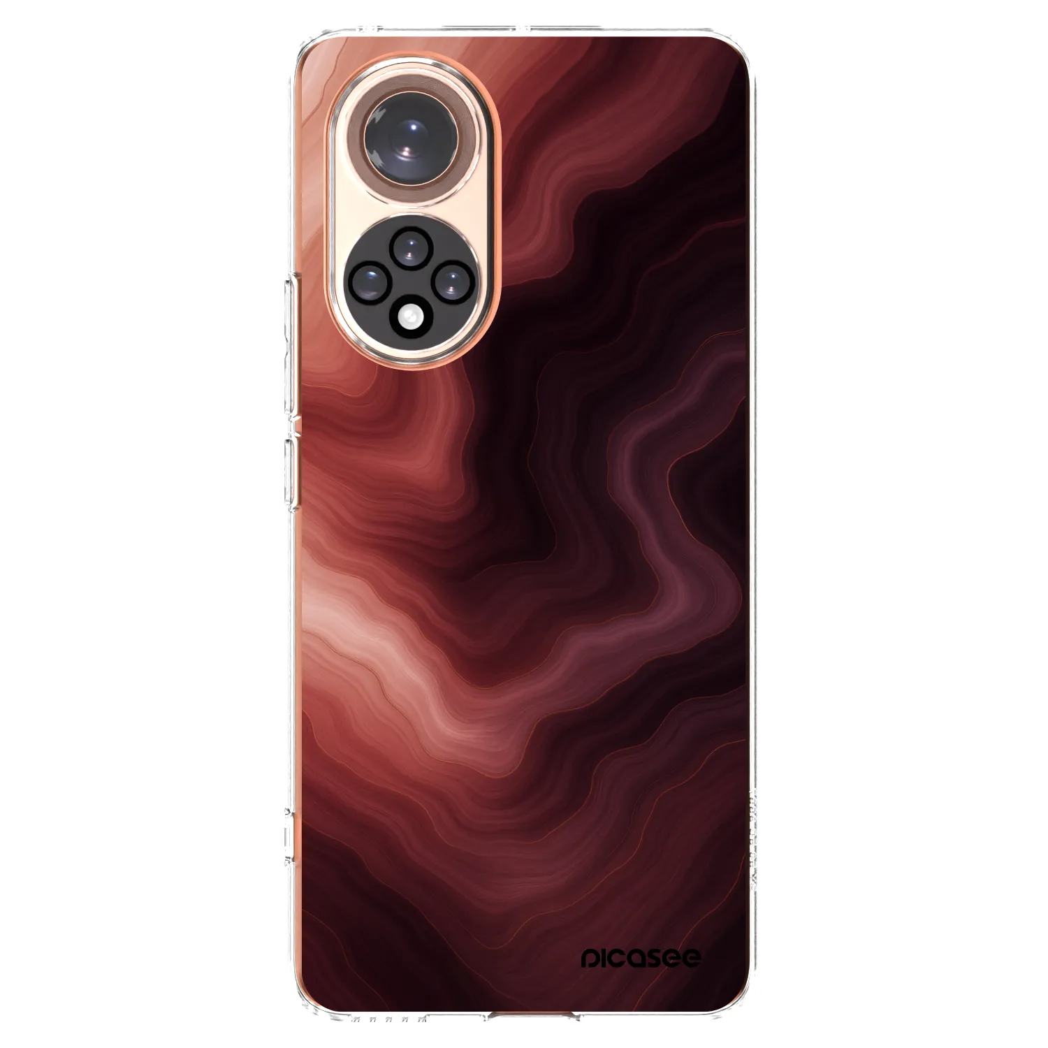 Picasee husă transparentă din silicon pentru Huawei Nova 9 - Rouge