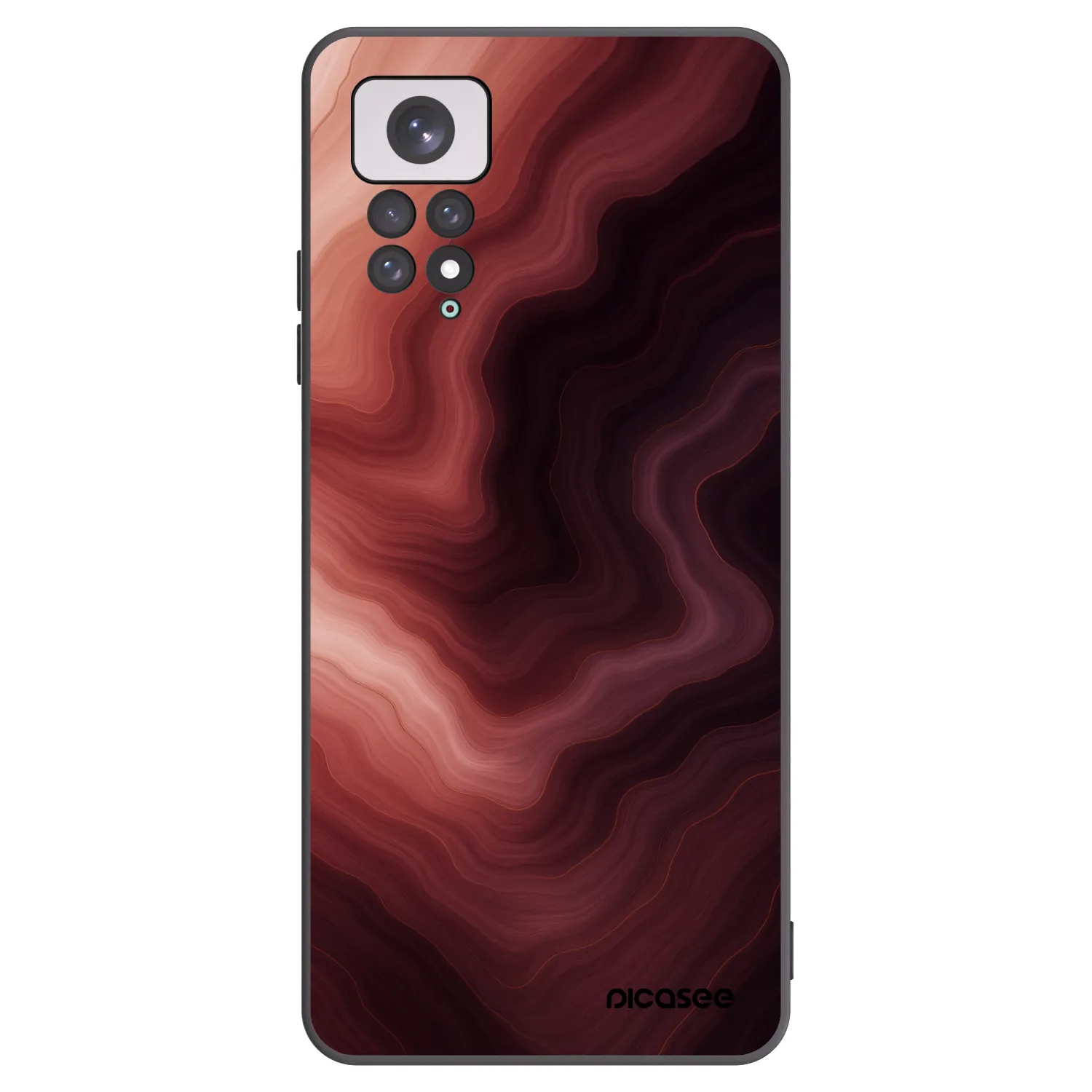 Picasee husă neagră din silicon pentru Xiaomi Redmi Note 11 - Rouge
