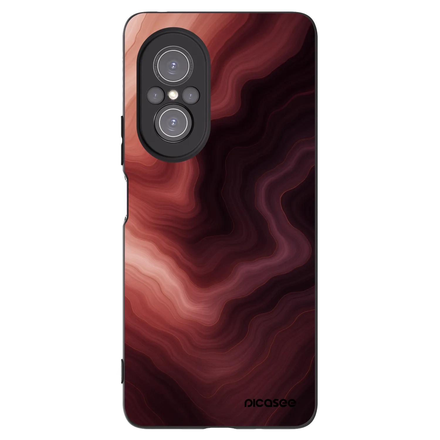 Picasee husă neagră din silicon pentru Huawei Nova 9 SE - Rouge