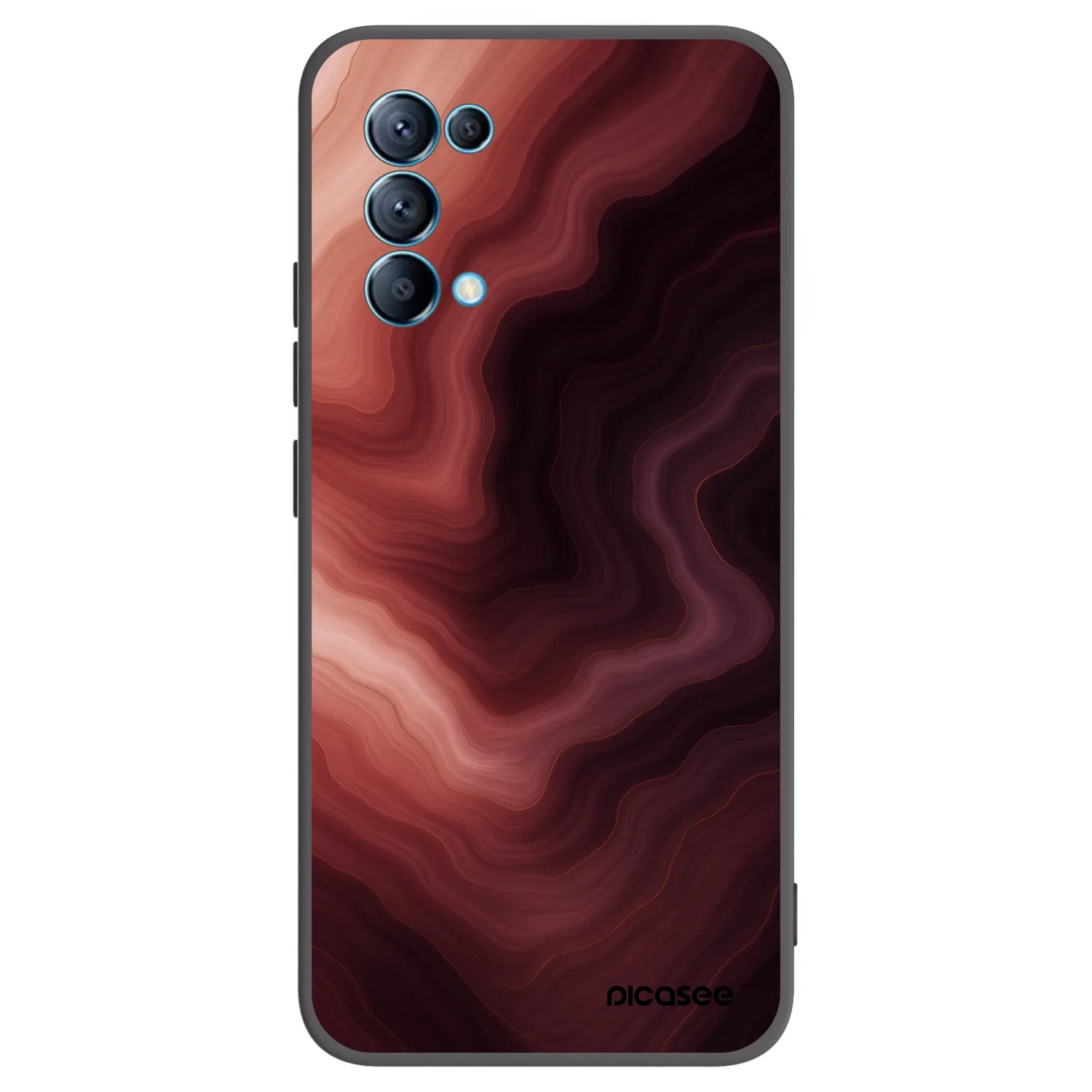 Picasee husă neagră din silicon pentru OPPO Reno 5 5G - Rouge