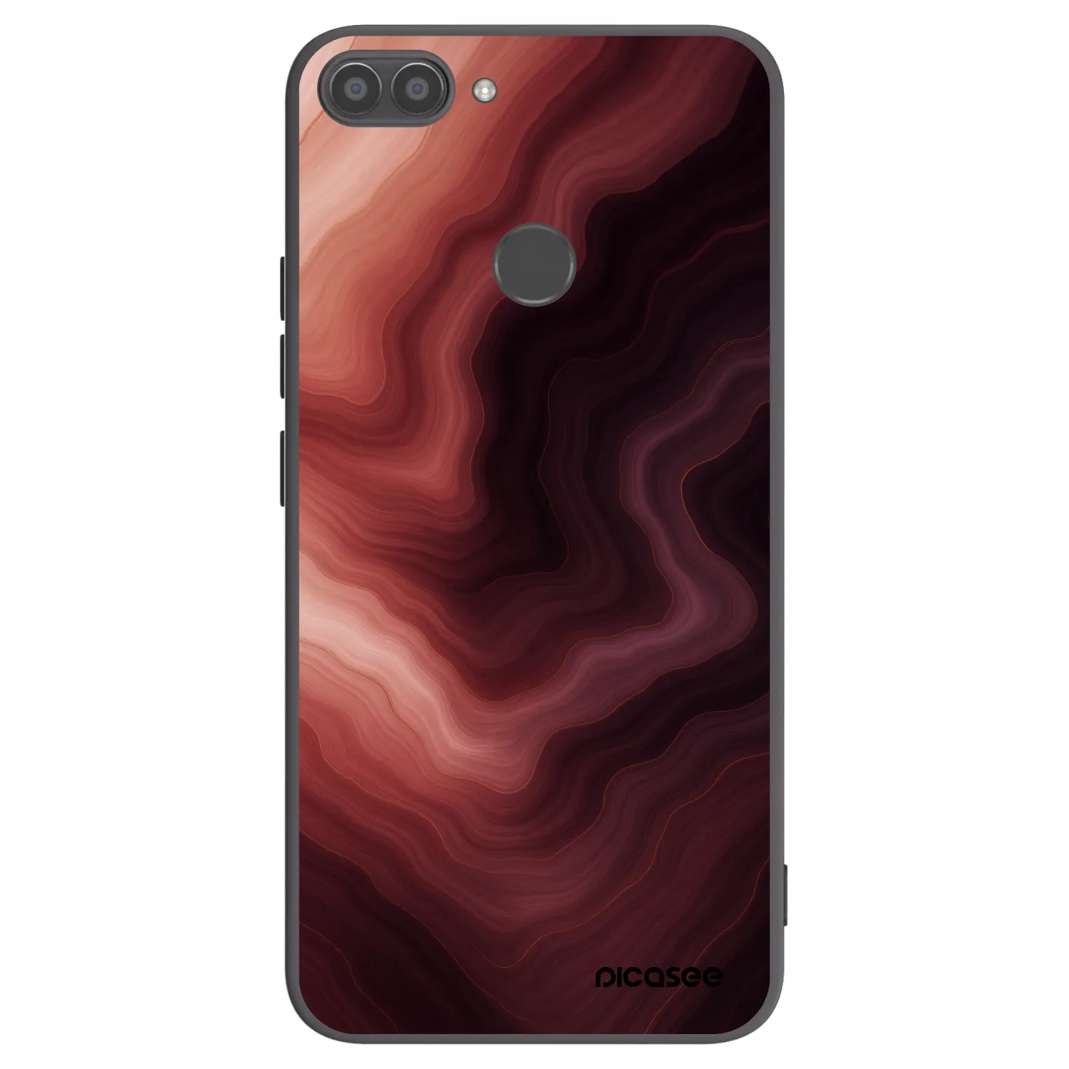 Picasee husă neagră din silicon pentru Huawei P Smart - Rouge