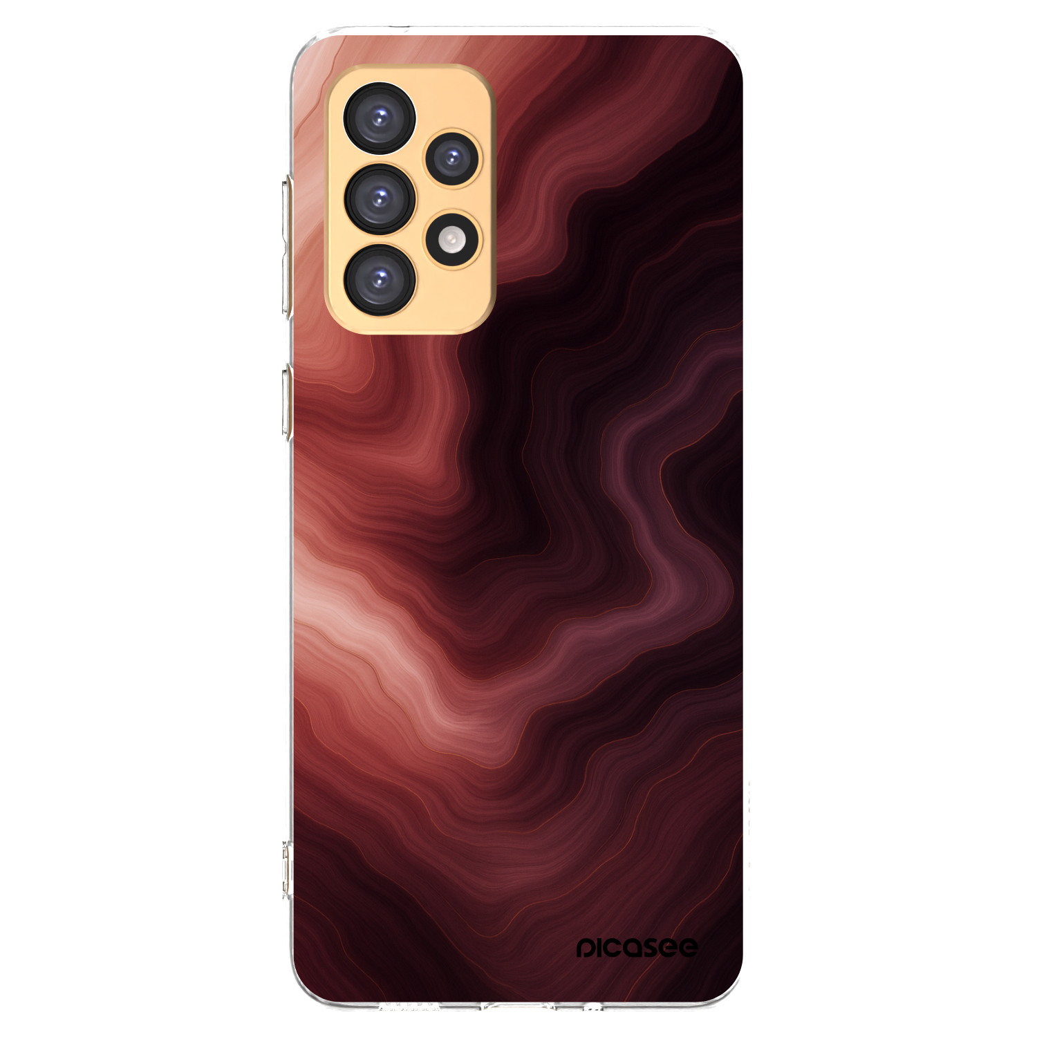 Picasee husă transparentă din silicon pentru Samsung Galaxy A33 5G A336 - Rouge