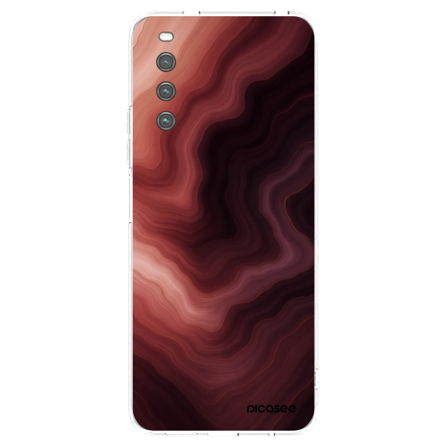 Picasee husă transparentă din silicon pentru Sony Xperia 10 IV 5G - Rouge