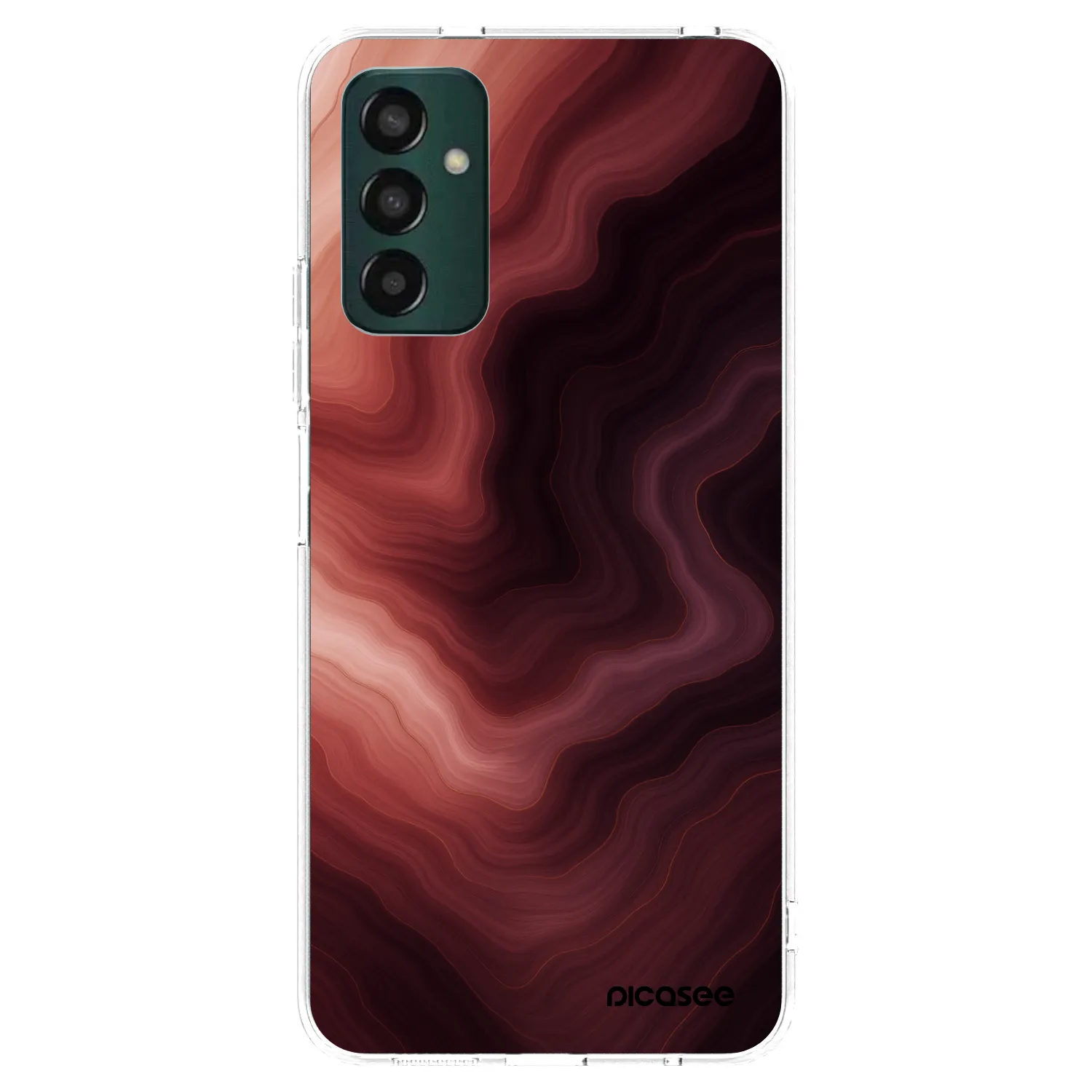 Picasee husă transparentă din silicon pentru Samsung Galaxy M13 M135F - Rouge