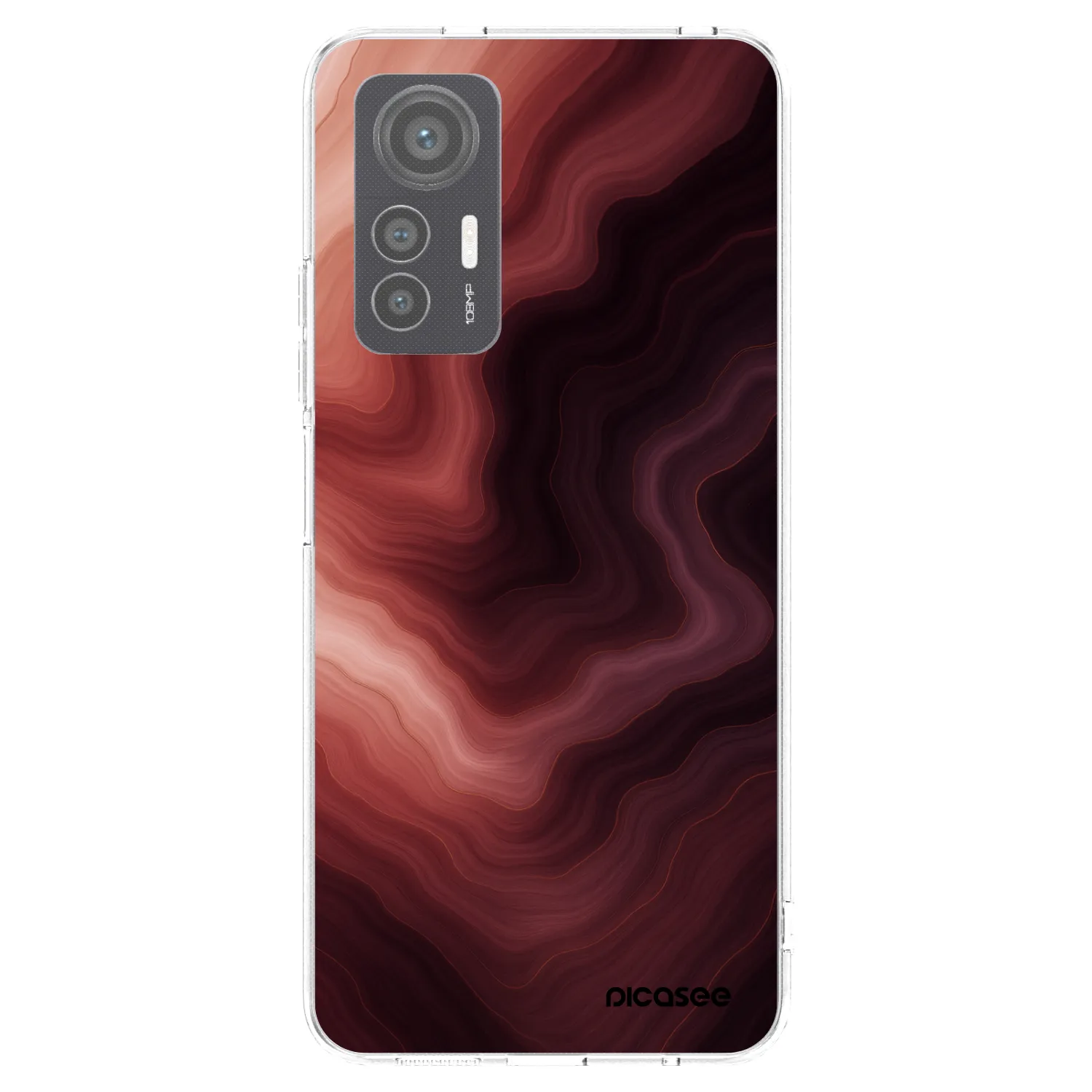 Picasee husă transparentă din silicon pentru Xiaomi 12 Lite - Rouge
