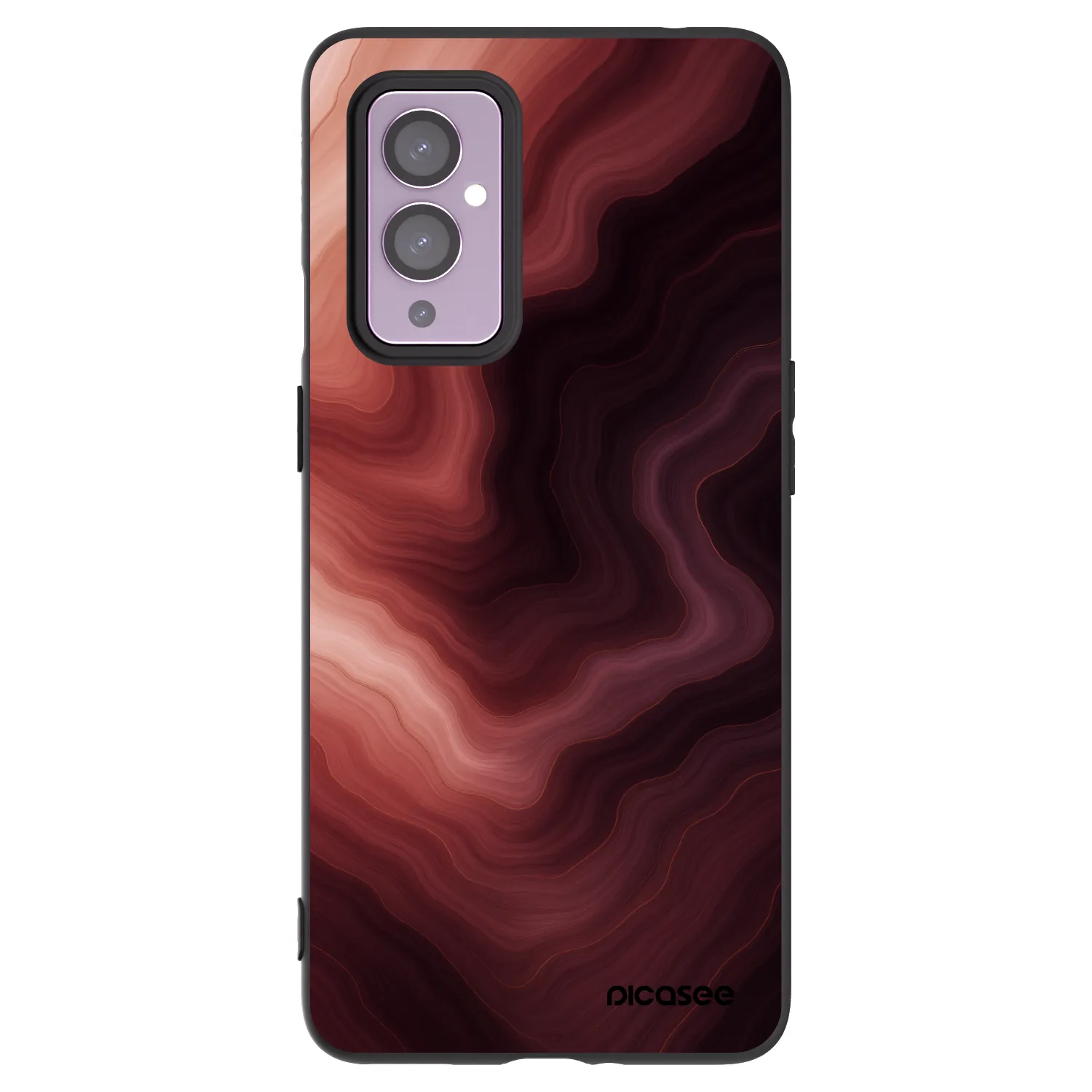 Picasee husă neagră din silicon pentru OnePlus 9 - Rouge