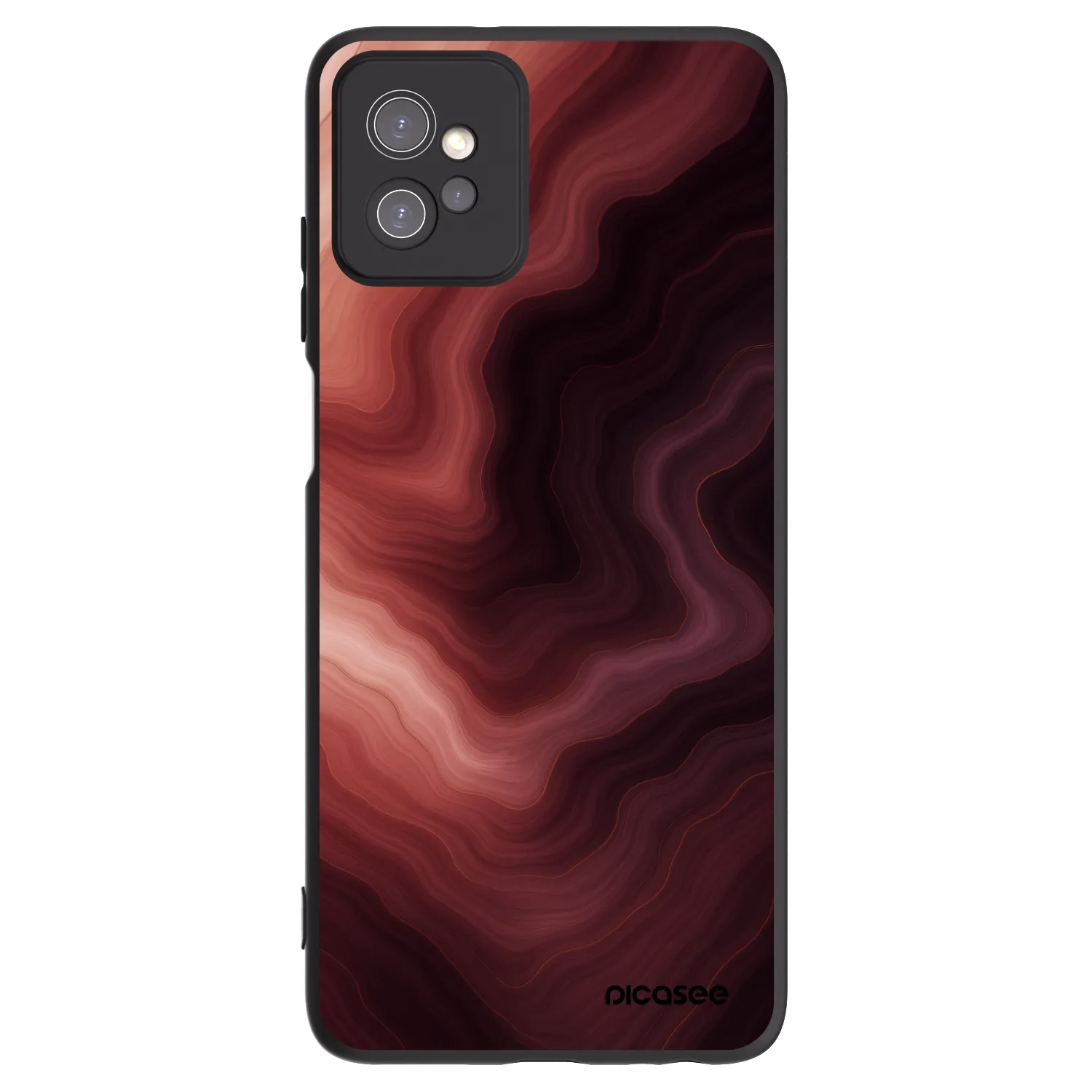 Picasee husă neagră din silicon pentru Motorola Moto G32 - Rouge