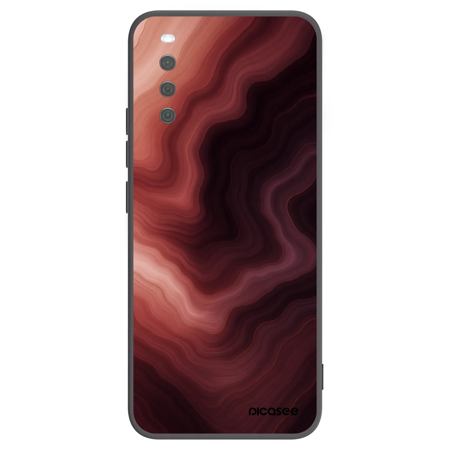 Picasee husă neagră din silicon pentru Sony Xperia 10 III - Rouge