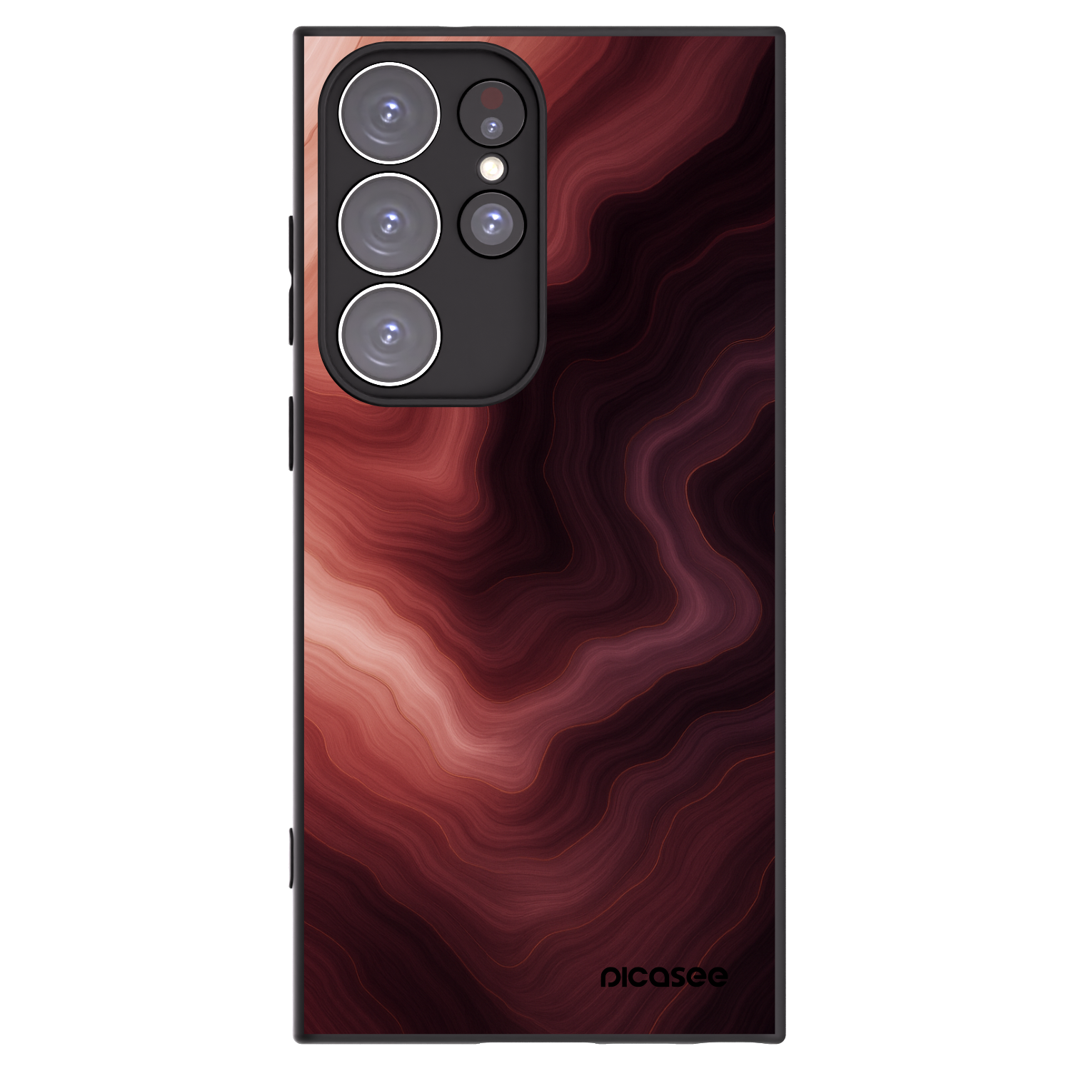 Picasee husă neagră din silicon pentru Samsung Galaxy S23 Ultra 5G - Rouge