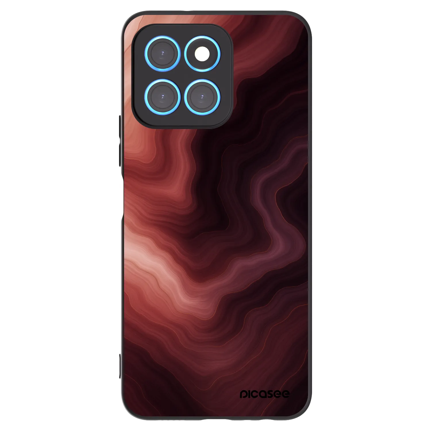 Picasee husă neagră din silicon pentru Honor X6 - Rouge