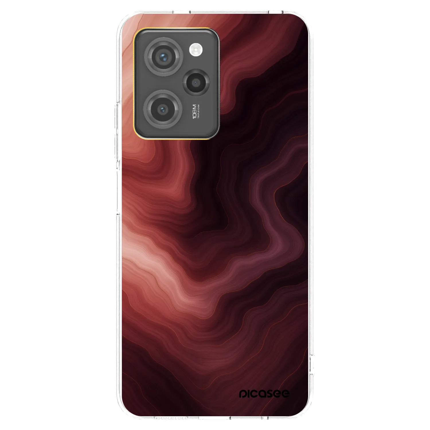 Picasee husă neagră din silicon pentru Xiaomi Poco X5 Pro - Rouge