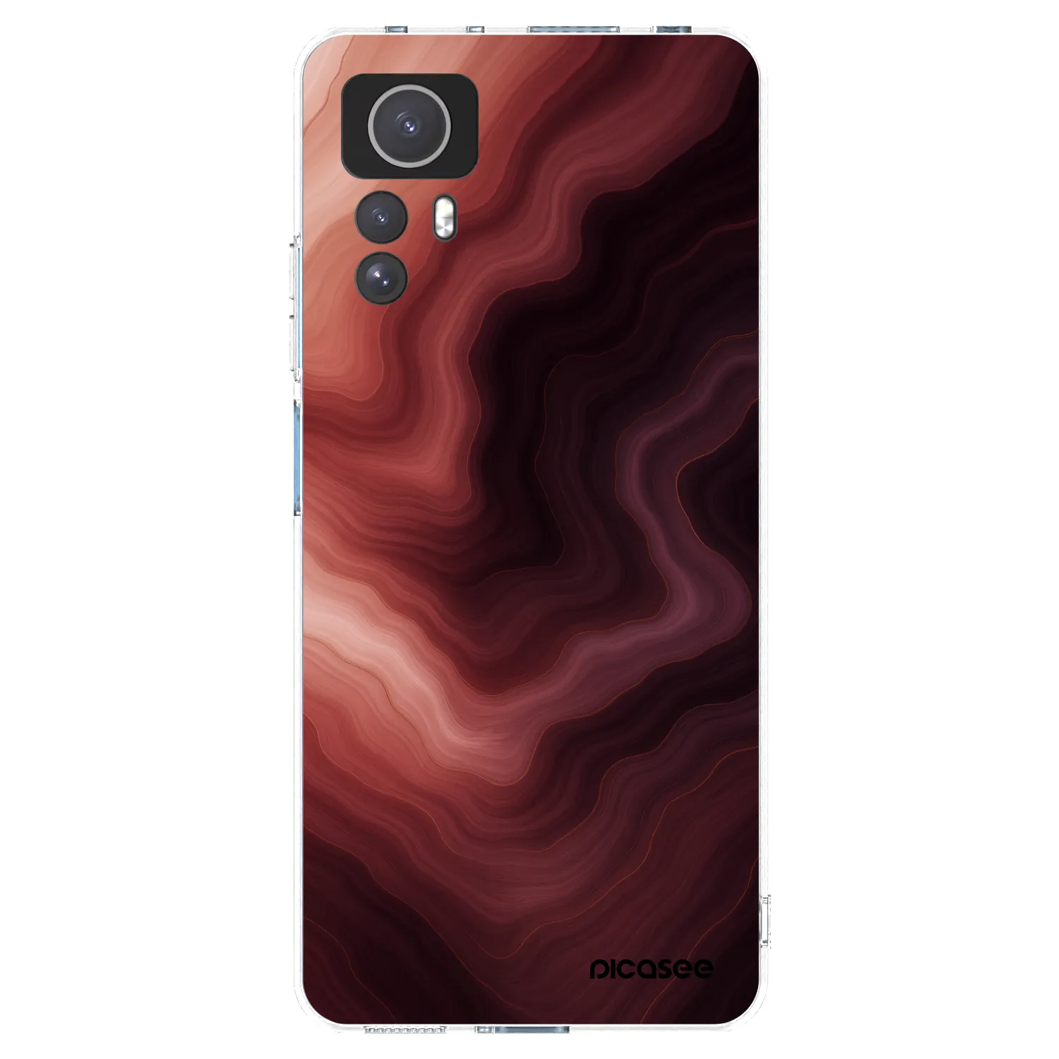 Picasee husă transparentă din silicon pentru Xiaomi Redmi Note 12S - Rouge