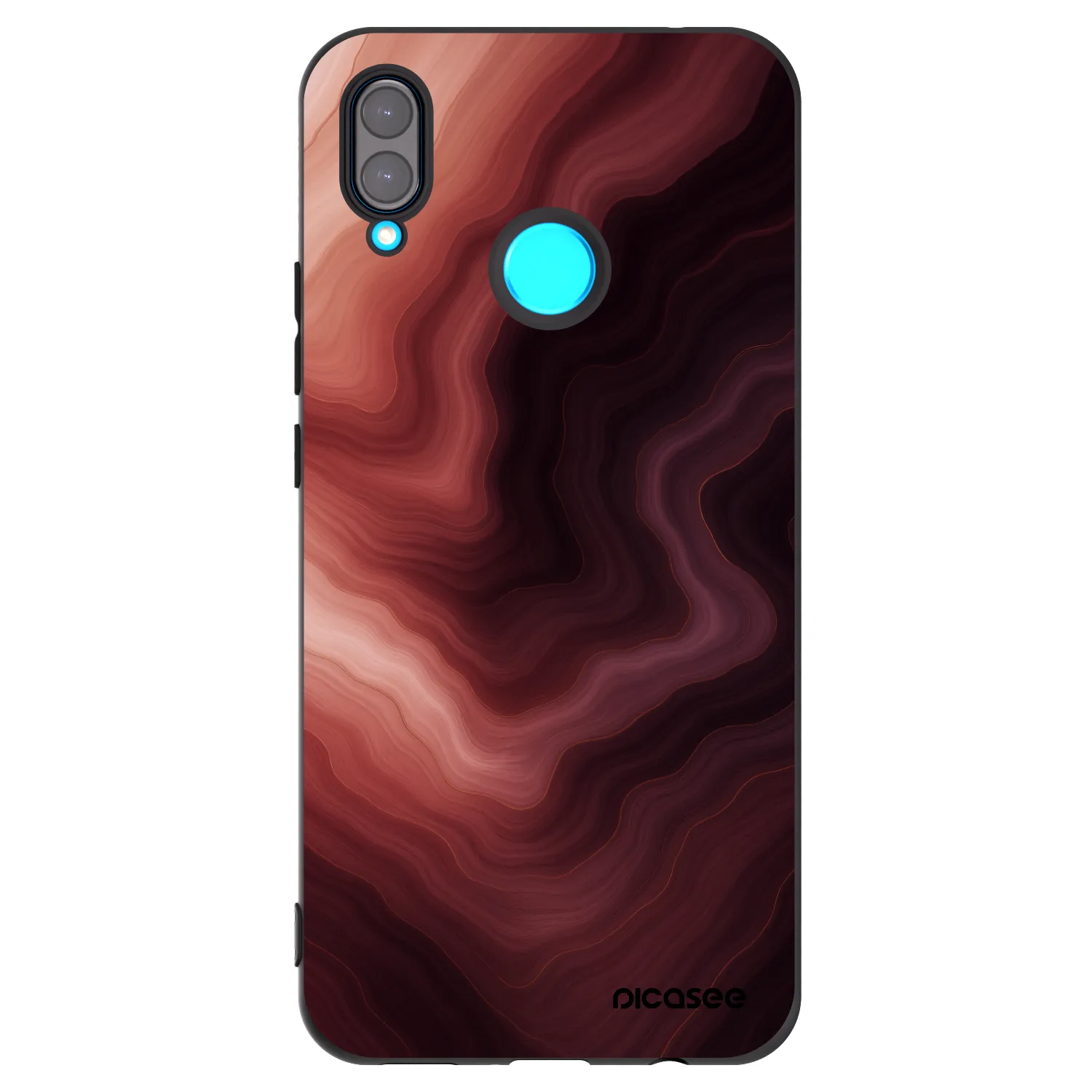 Picasee husă neagră din silicon pentru Huawei Nova 3 - Rouge