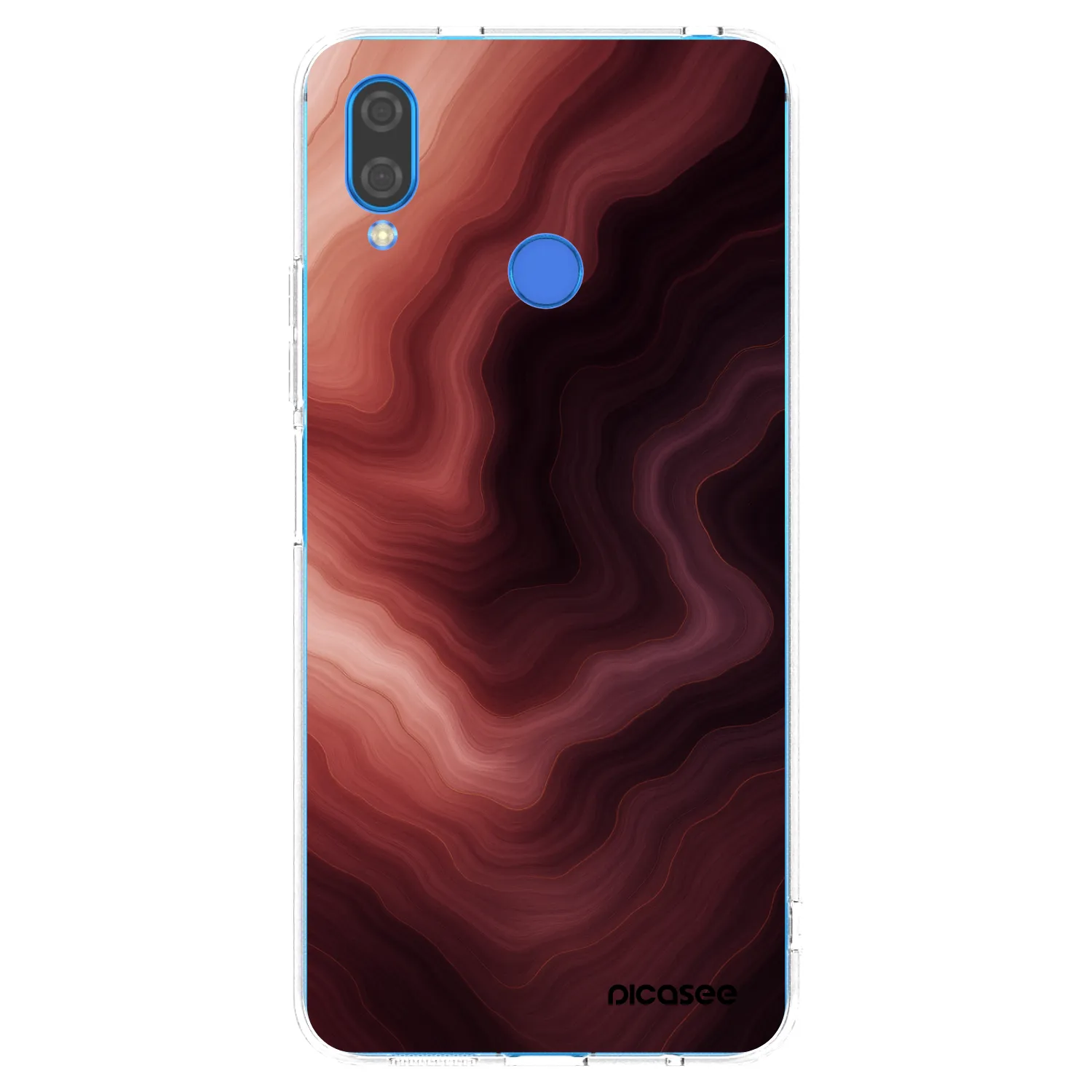 Picasee husă transparentă din silicon pentru Huawei Nova 3i - Rouge