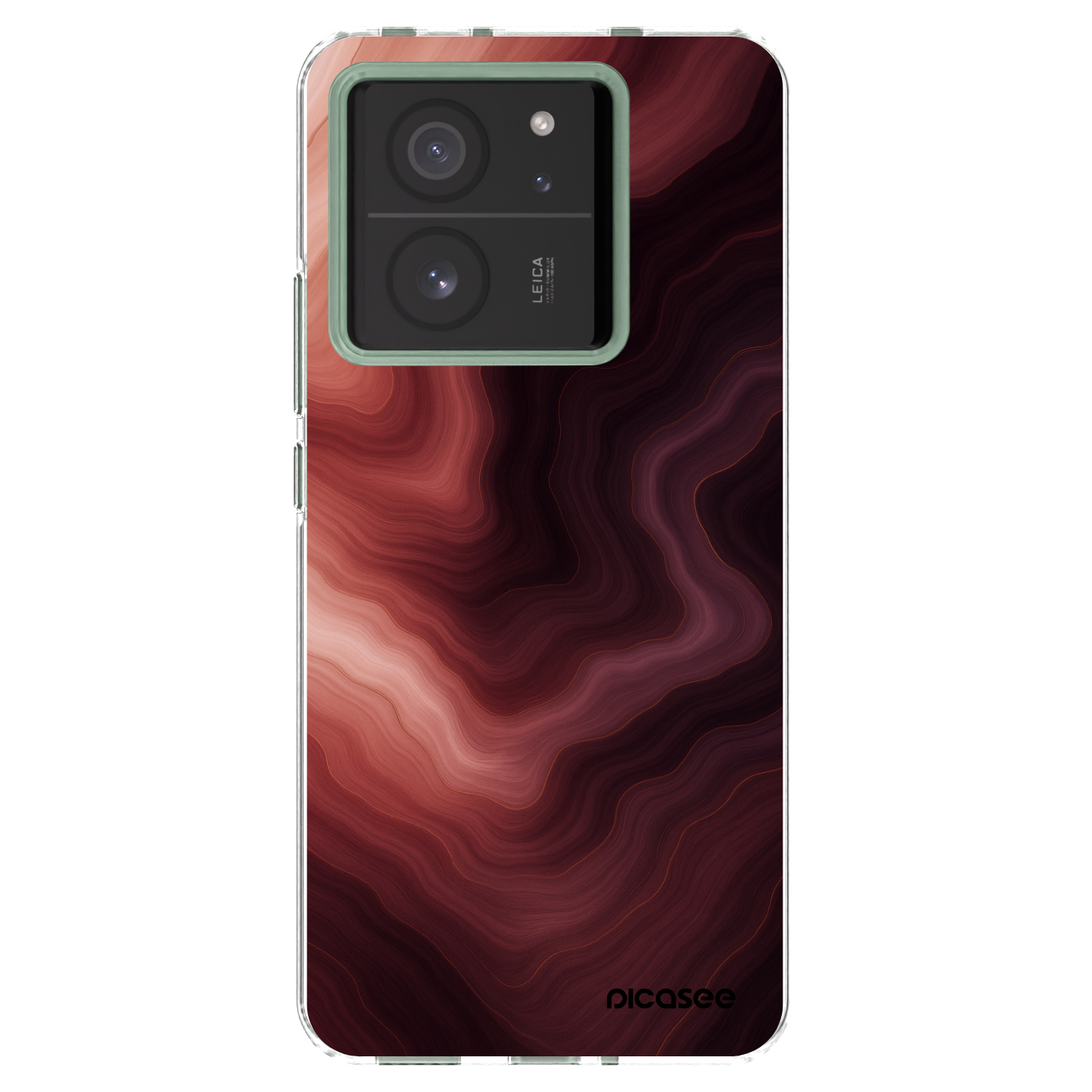 Picasee husă transparentă din silicon pentru Xiaomi 13T - Rouge