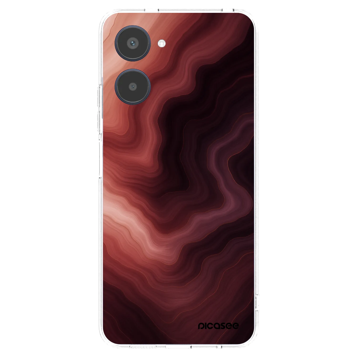 Picasee husă transparentă din silicon pentru Realme 10 4G - Rouge