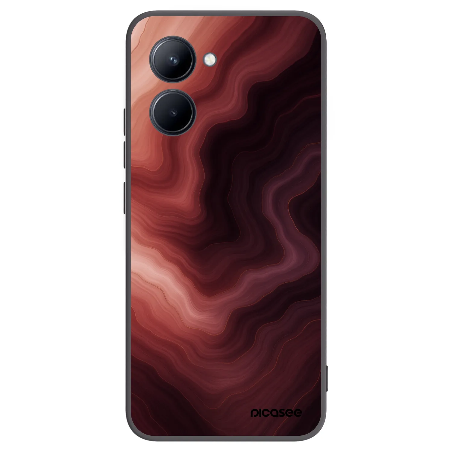Picasee husă neagră din silicon pentru Realme C33 (2023) - Rouge